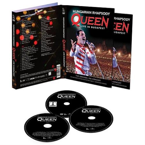 Queen Hungarian Rhapsody: Live In Budapest UK 3-disc CD/DVD